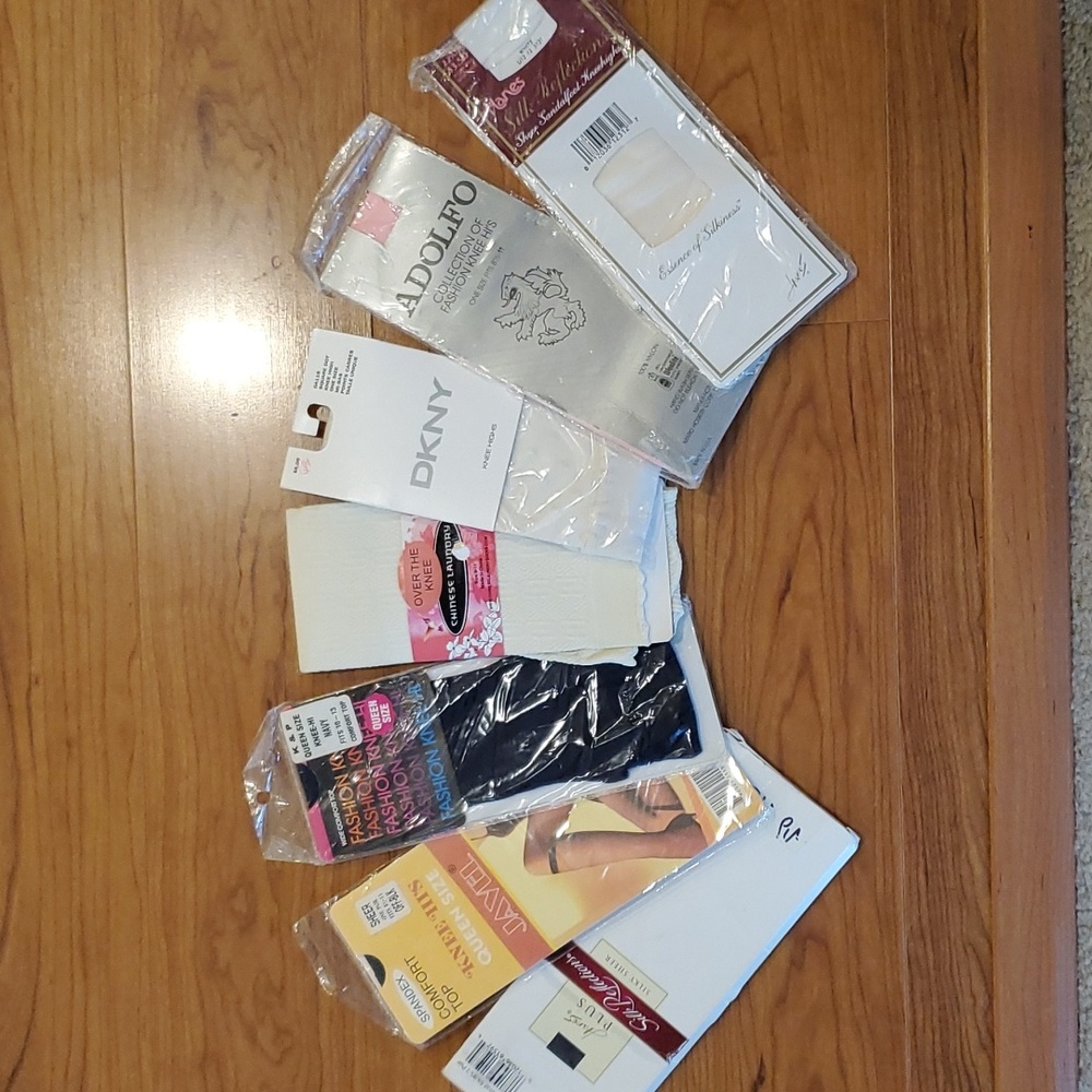 7 Pairs of sheer knee-high stockings -Unopened packages - ALL FOR $10.00